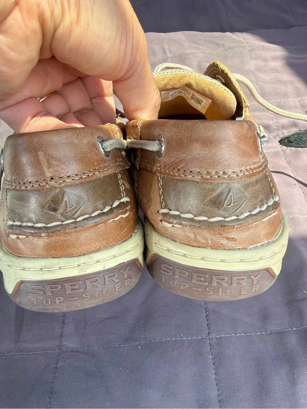 Sperry Men's Tan Leather Boat Shoes